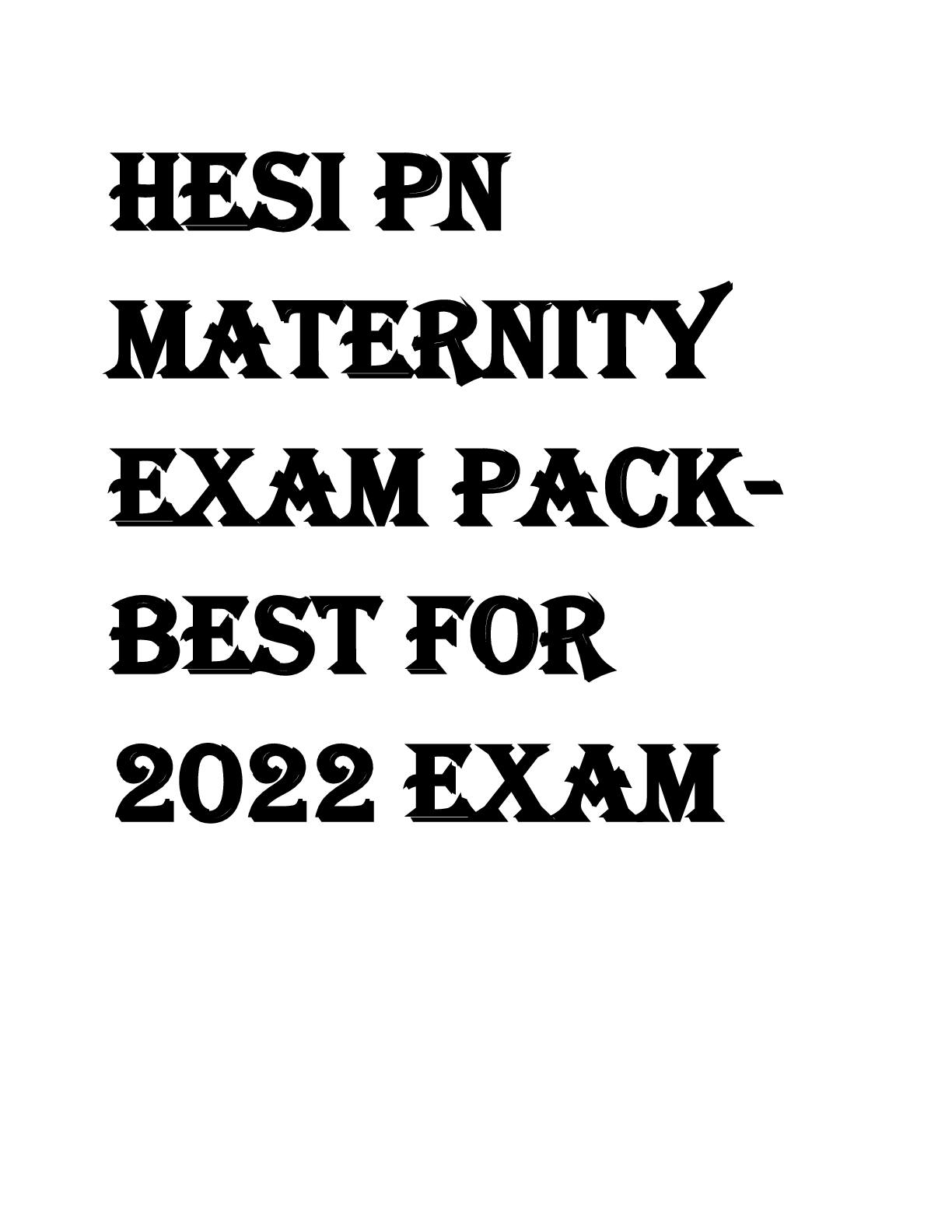 Preview image for HESI PN Maternity Exam Pack Best for 2022 Exam